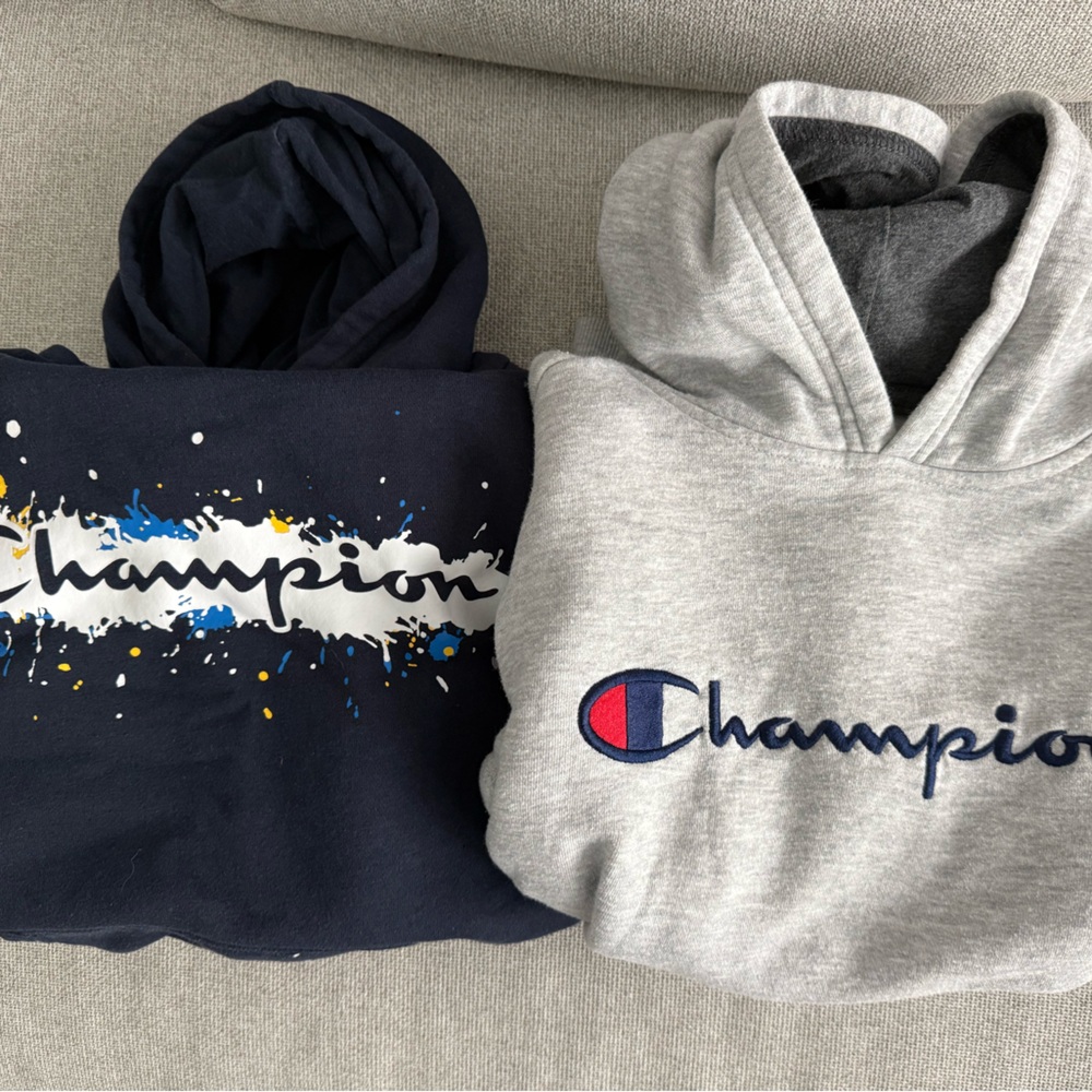 Champion Kids' Navy and Gray Sweatshirts